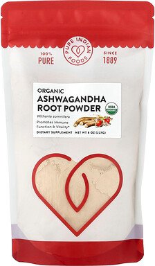 Pure Indian Foods, Bio-Ashwagandha-Wurzelpulver, 227 g (8 oz.)