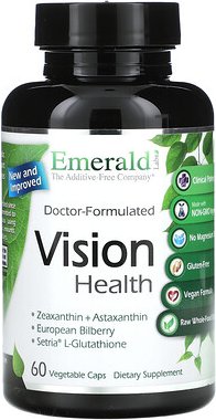 Emerald Laboratories, Vision Health, Sehkraft, 60 pflanzliche Kapseln