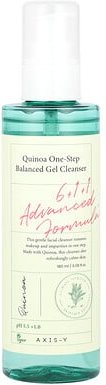 Axis-Y, Quinoa One-Schritt Balanced Gel Cleanser, ausgewogener Gel-Gesichtsreiniger mit Quinoa, 180 ml (6,08 fl. oz.)