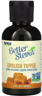 NOW Foods, Better Stevia, Flüssig-Süßstoff ohne Kalorien, English Toffee, 59 ml (2 fl. oz.)