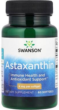 Swanson, Astaxanthin, 4 mg, 60 Weichkapseln