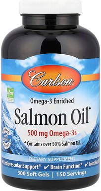 Carlson, Lachsöl, 300 Weichkapseln