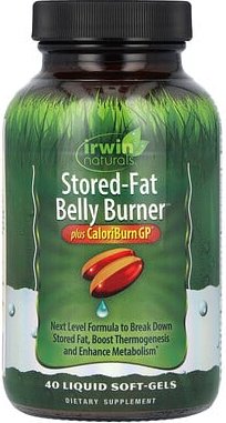 Irwin Naturals, Stored-Fat Belly Burner, Plus CaloriBurn GP®, 40 Liquid Soft-Gels