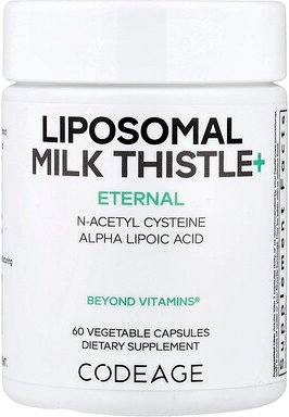 Codeage, Eternal, Liposomal Milk Thistle+, liposomales Mariendistel+, 60 pflanzliche Kapseln