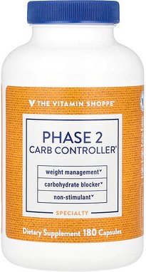 The Vitamin Shoppe, Phase 2 Carb Controller®, 180 Kapseln (500 mg pro Kapsel)