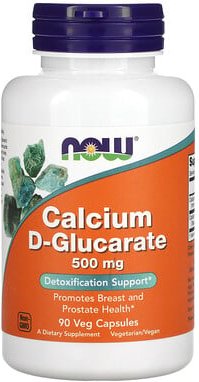 NOW Foods, Calcium D-Glucarat, 500 mg, 90 vegetarische Kapseln