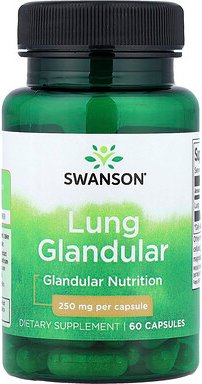 Swanson, Lungendrüse, 250 mg, 60 Kapseln