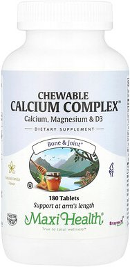 Maxi Health, Chewable Calcium Complex™, Chewable Calcium Complex™, natürliche Vanille, 180 Tabletten