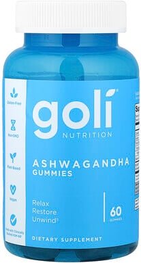 Goli Nutrition, Ashwagandha-Fruchtgummis, 60 Gummis