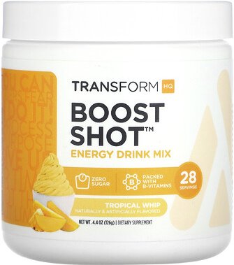 TransformHQ, Boost Shot™, Energy Drink Mix, Energy-Drink-Mischung, „Tropical Whip“, 126 g (4,4 oz.)