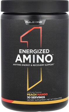 Rule One Proteins, Energized Amino, Pfirsich-Mango, 270 g (9,52 oz.)