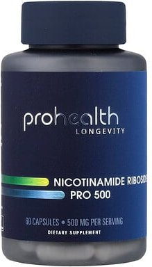 ProHealth Longevity, Nicotinamide Riboside Pro 500, Nicotinamid-Ribosid Pro 500, 60 Kapseln