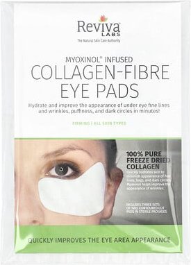 Reviva Labs, Collagen-Fibre Eye Pads, Kollagen-Faser-Augenpads, alle Hauttypen, 3 Sätze