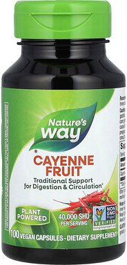Thumbnail - Nature's Way, Cayenne Fruit, 40,000 SHU, 100 Vegan Capsules