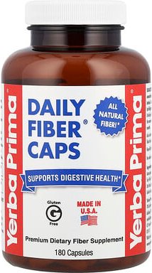 Thumbnail - Yerba Prima, Daily Fiber Caps®, 180 Kapseln