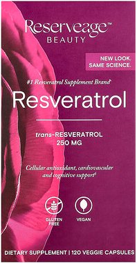 Reserveage Beauty, Resveratrol, 250 mg, 120 vegetarische Kapseln