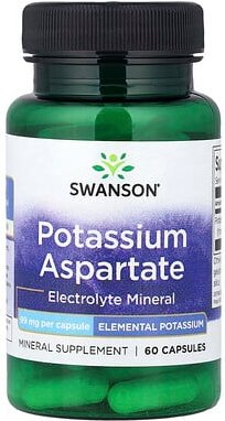 Thumbnail - Swanson, Kaliumaspartat, 99 mg, 60 Kapseln