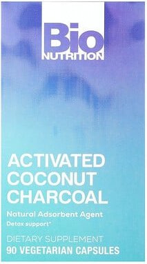 Bio Nutrition, Activated Coconut Charcoal, Aktivkohle aus Kokosnuss, 90 pflanzliche Kapseln (260 mg pro Kapsel)