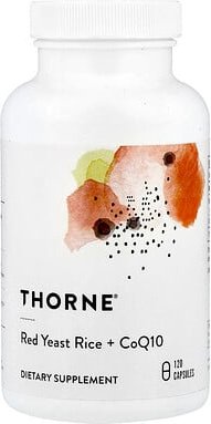 Thorne, Roter Hefereis + CoQ10, 120 Kapseln