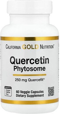 California Gold Nutrition, Quercetin Phytosome Quercefit®, Quercetin-Phytosom, 250 mg, 60 pflanzliche Kapseln