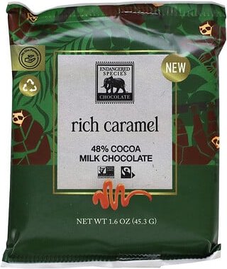 Thumbnail - Endangered Species Chocolate, Rich Caramel, 48% Kakao-Milchschokolade, 1.6 oz. (45,3 g)