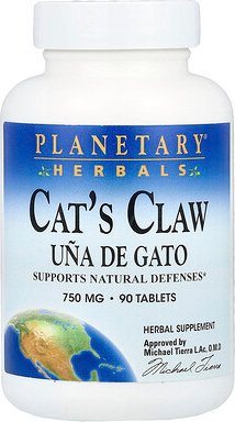 Planetary Herbals, Katzenkralle, 750 mg, 90 Tabletten