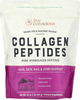 Thumbnail - Live Conscious, Kollagenpeptide, geschmacksneutral, 454 g (16 oz.)
