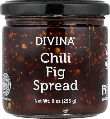 Divina, Chili Fig Spread, Chili-Feigen-Aufstrich, 255 g (9 oz.)