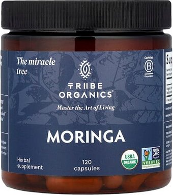 Tribe Organics, Moringa, 120 Kapseln (600 mg pro Kapsel)