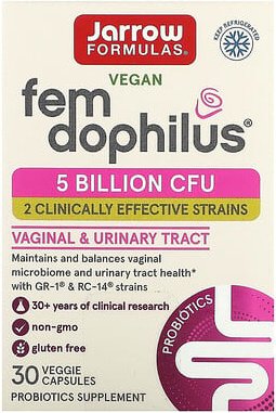 Thumbnail - Jarrow Formulas, Vegan Fem Dophilus, 5 Milliarden KBE, 30 pflanzliche Kapseln