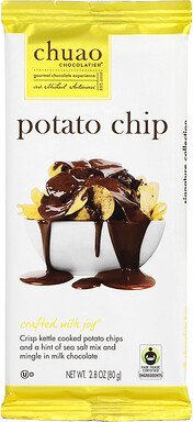 Thumbnail - Chuao Chocolatier, Milk Chocolate Bar, Potato Chip, Milchschokoladenriegel, Kartoffelchips, 80 g (2,8 oz.)
