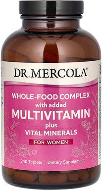 Dr. Mercola, Whole-Food Complex with added Multivitamin plus Vital Minerals, For Women, Vollwert-Komplex mit zusätzliche...