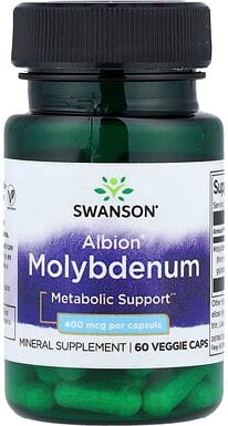 Thumbnail - Swanson, Albion® Molybdenum, Molybdän, 400 mcg, 60 vegetarische Kapseln