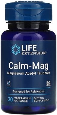 Life Extension, Calm-Mag, Magnesiumacetyltaurinat, 30 vegetarische Kapseln