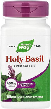 Nature's Way, Heiliges Basilikum, 450 mg, 60 vegane Kapseln