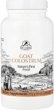 Mt. Capra, Goat Colostrum Powder, Ziegenkolostrumpulver, 174 g (6 oz.)