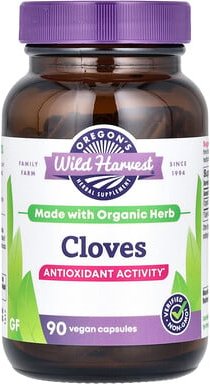 Oregon's Wild Harvest, Nelken, 90 vegane Kapseln (500 mg pro Kapsel)