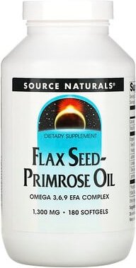 Source Naturals, Flax Seed-Primrose Oil, Leinsamen-Primel-Öl, 180 Weichkapseln