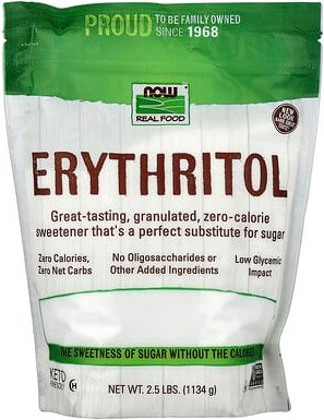 NOW Foods, Real Food, Erythritol, Erythrit, 1.134 g (2,5 lb.)