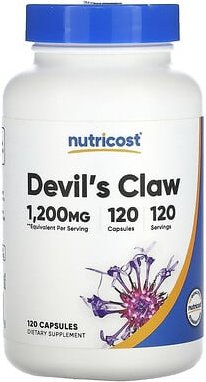 Nutricost, Teufelskralle, 1.200 mg, 120 Kapseln