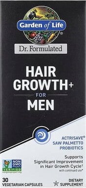 Thumbnail - Garden of Life, Hair Growth+ für Männer, 30 pflanzliche Kapseln