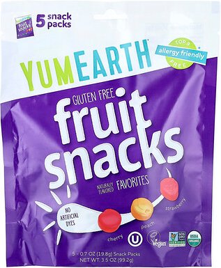 YumEarth, Bio-Fruchtsnacks, 5 Beutel, je 19,8 g (0,7 oz)