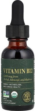 Thumbnail - Global Healing, Vitamin B12, 5.000 mcg, 29,6 ml (1 fl. oz.)