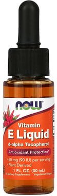 NOW Foods, Vitamin E Liquid, 60 mg (90 IU), 30 ml (1 fl. oz.)