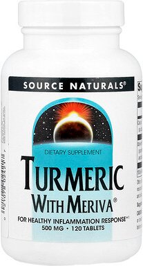 Source Naturals, Turmeric with Meriva®, Kurkuma mit Meriva®, 120 Tabletten