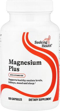 Seeking Health, Magnesium Plus mit Vitamin B6, 100 Kapseln