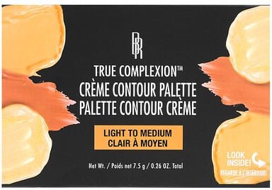 Black Radiance, True Complexion, Creme Contour Palette, Creme-Konturenpalette, 8322 Light To Medium, 7,5 g (0,26 oz.)