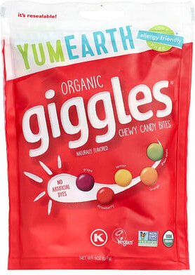 YumEarth, Organic Giggles, Bio-Gummi-Linsen, 142 g (5 oz.)