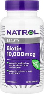 Natrol, Biotin, 200 Tabletten