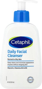 Cetaphil, Daily Facial Cleanser, täglicher Gesichtsreiniger, für normale bis fettige Haut, 237 ml (8 fl. oz.)